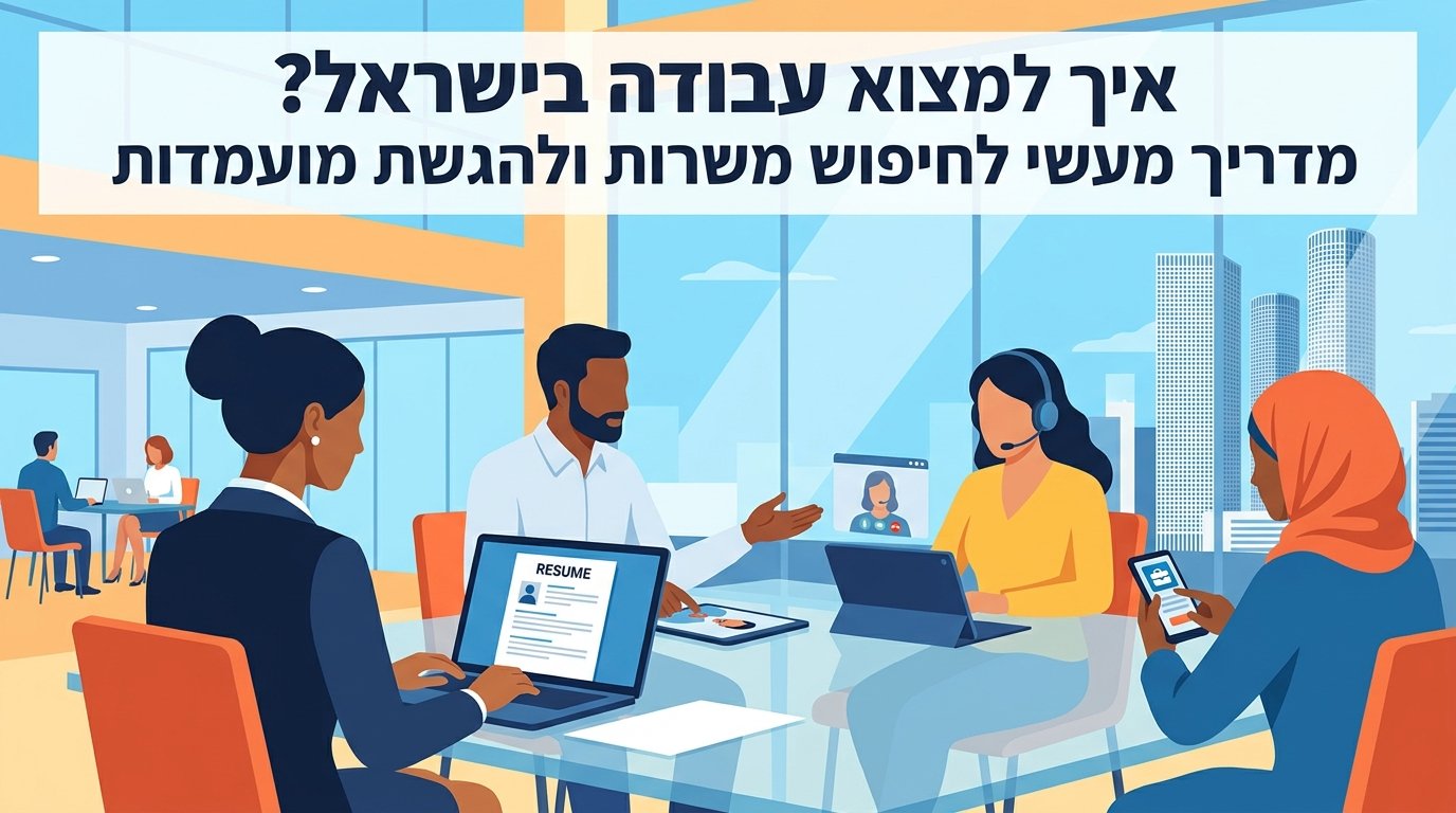 איך למצוא עבודה בישראל? מדריך מעשי לחיפוש משרות ולהגשת מועמדות